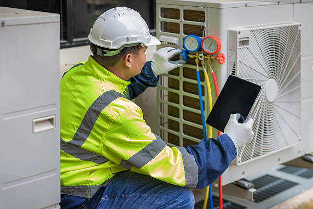 Professional Hvac Installation technician working in Chesterfield, VA